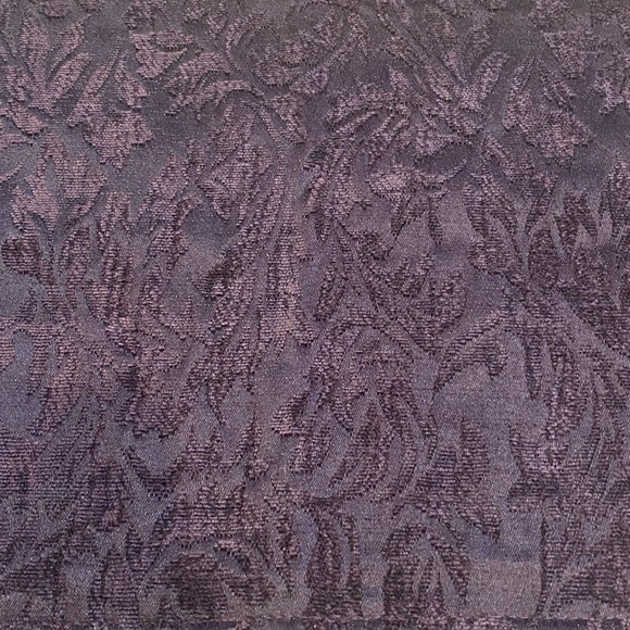 Window Treatment Rod Valance Damask Fabric Amethyst Purple 40 x 17 EUC - Picture 2 of 3